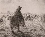 Jean Francois Millet Shepherden in the field oil painting